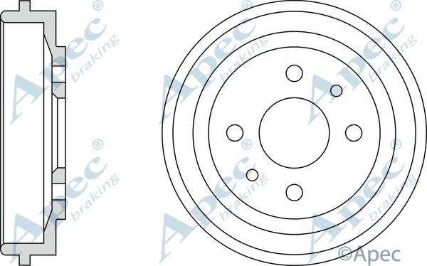 APEC BRAKING stabdžių būgnas DRM9119